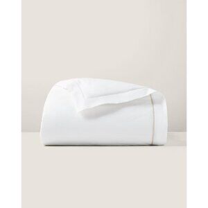 Ralph Lauren Percale Palmer Organic Cotton Duvet Cover Full/ Queen Sand Dune New